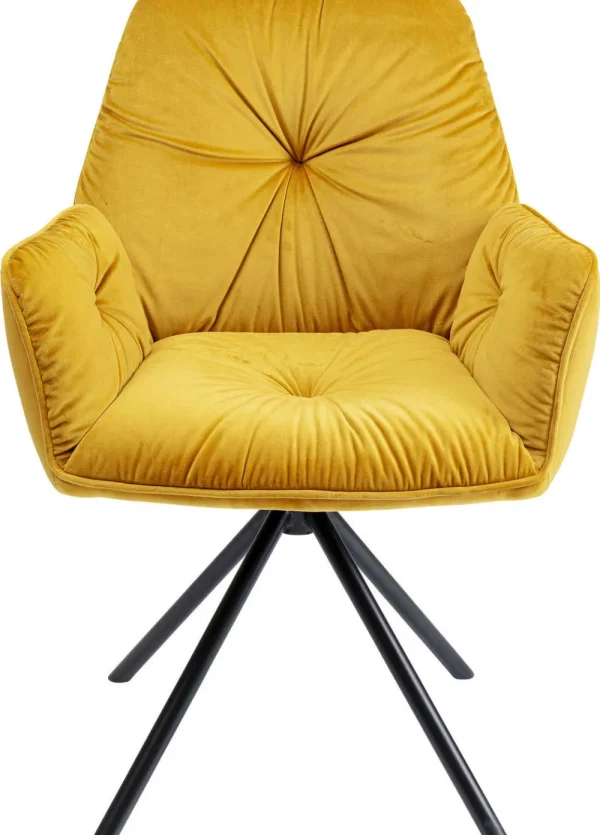 KARE Design Armleunstoel Mila Geel