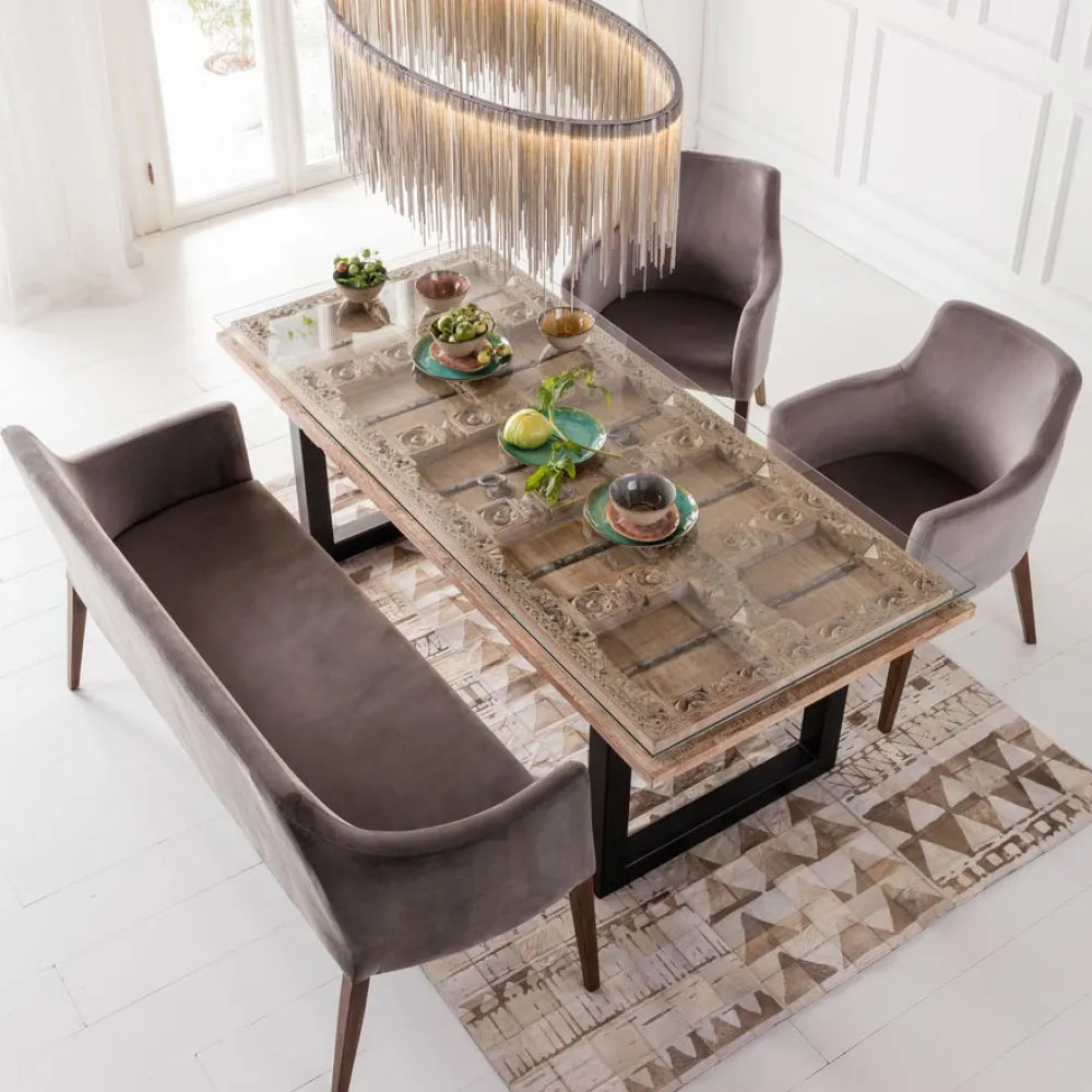 armleunstoel_mode_fluweel_grijs_0.webp KARE Design Armleunstoel Mode Fluweel Grijs