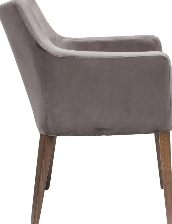 KARE Design Armleunstoel Mode Fluweel Grijs