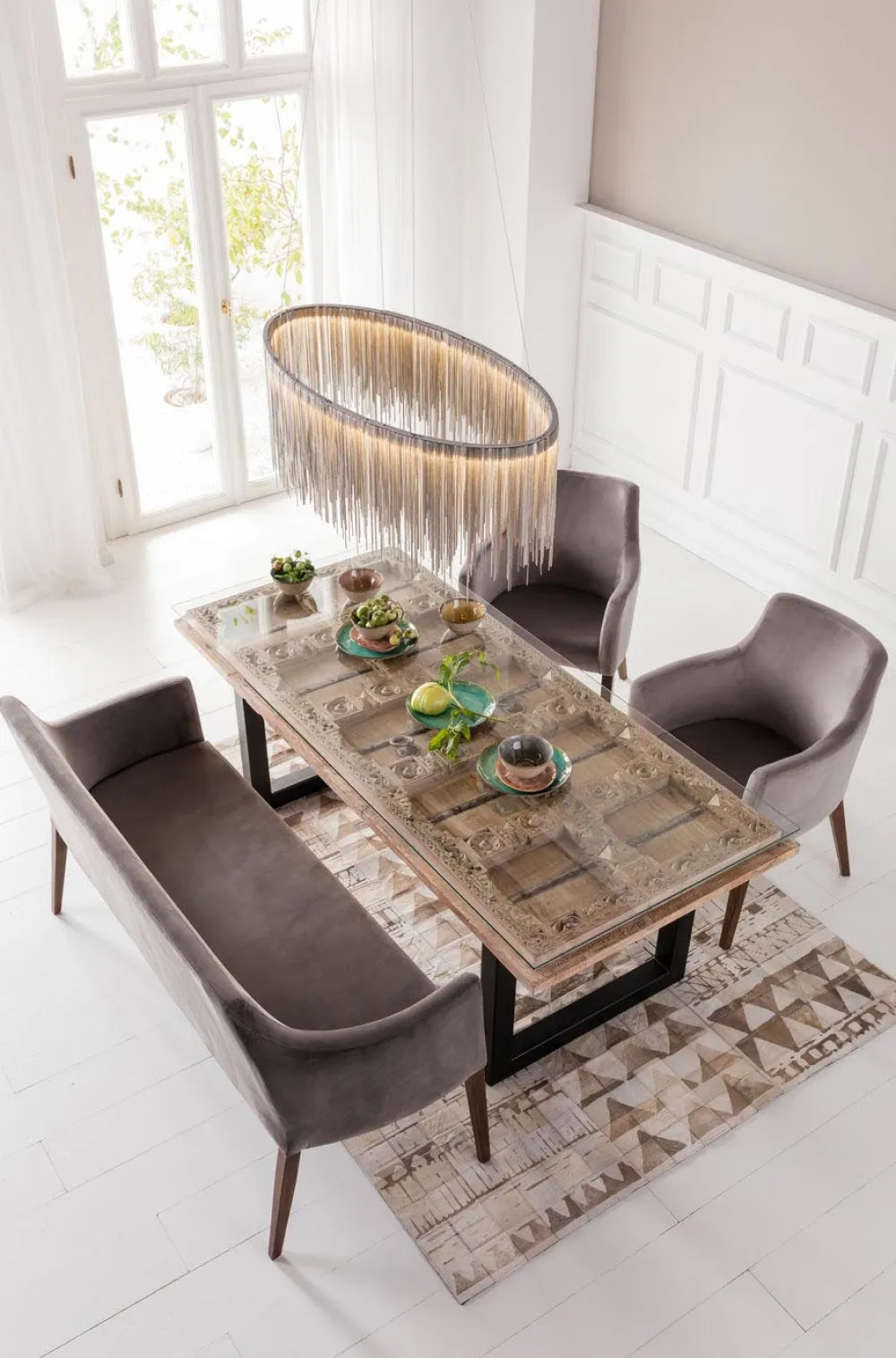 armleunstoel_mode_fluweel_grijs_4.webp KARE Design Armleunstoel Mode Fluweel Grijs