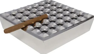 KARE Design Asbak Soho Square Silver 25x25cm