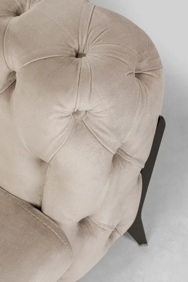 KARE Design Bank Bellissima 2-Seater Velvet Beige 200cm