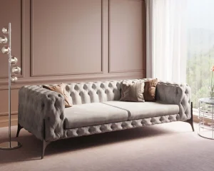 KARE Design Bank Bellissima 3-zits Beige 240cm