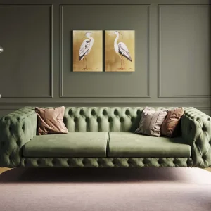 KARE Design Bank Bellissima 3-zits Green 240cm