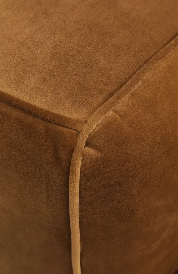 KARE Design Bank Cubetto 3-Zits Fluweel Bruin