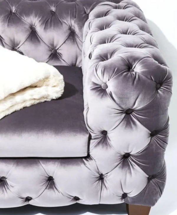 KARE Design Bank Desire 3-Zits Zilvergrijs