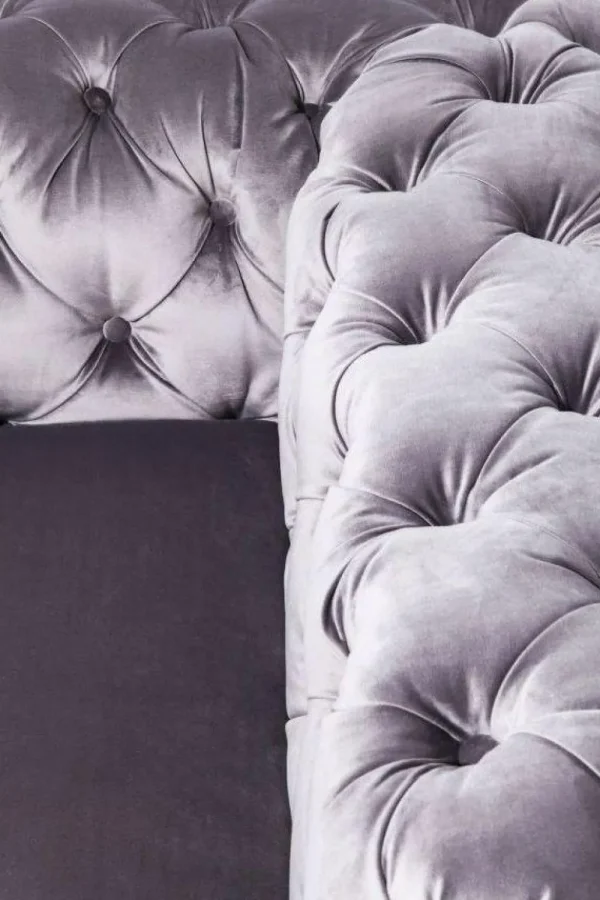 KARE Design Bank Desire 3-Zits Zilvergrijs