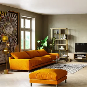 KARE Design Bank Discovery 3-Zits Amber