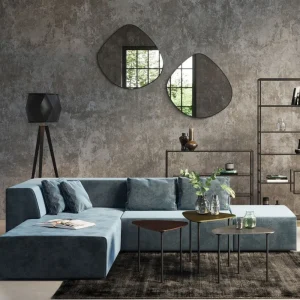 KARE Design Bank Infinity Fluweel Oceaan Links