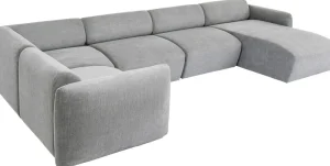 KARE Design Bank Living Landscape 1 Lucca Grey Right 328cm