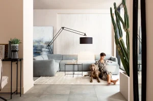 KARE Design Bank Living Landscape 2 Lucca Grey Right 328cm