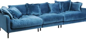 KARE Design Bank Lullaby 3-Zits Petrol-Blauw