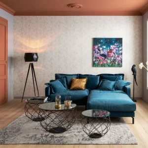 KARE Design Bank Lullaby 2-Zits Petrol-Blauw