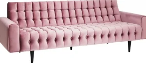 KARE Design Bank Milchbar 3-Zits Fluweel Roze