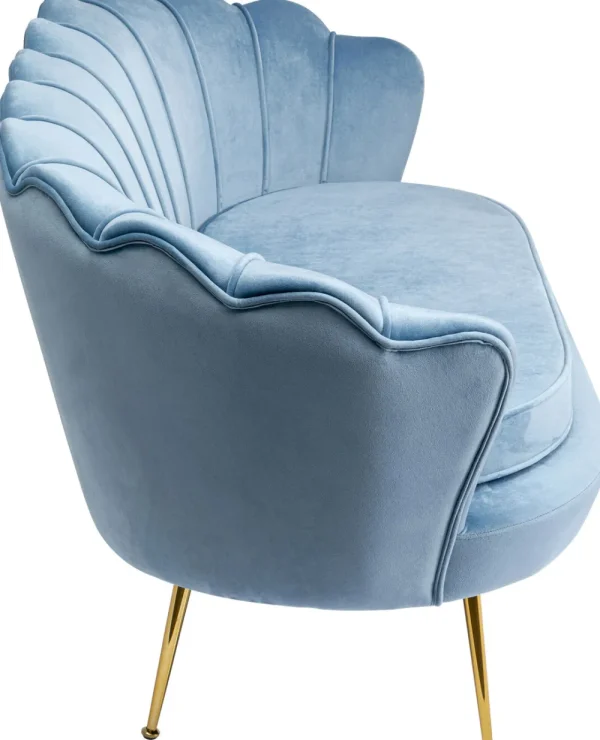 KARE Design Bank Water Lily 2-Zits Aqua 132cm