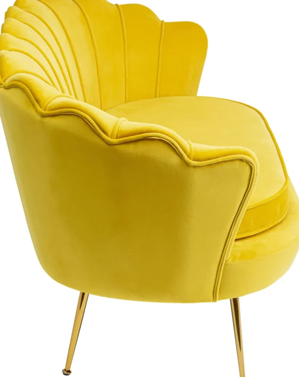 KARE Design Bank Water Lily 2-Zits Geel 132cm