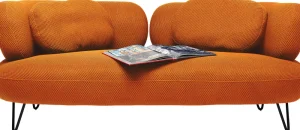 KARE Design Bank 2-zits Peppo Orange 182cm