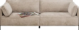 KARE Design Bank 3-zits Victor Beige 233cm
