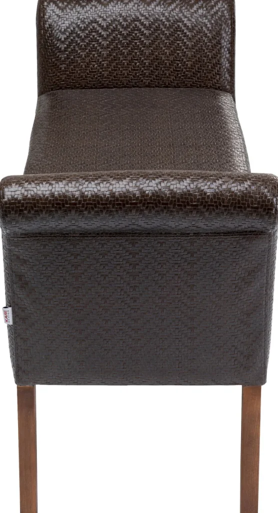 KARE Design Bankje Motley Zigzag Brown