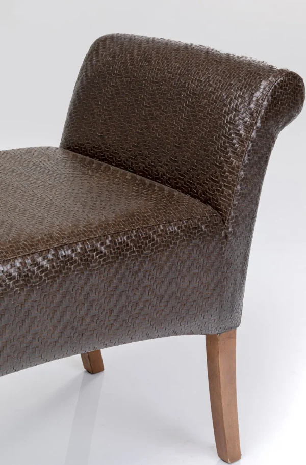 KARE Design Bankje Motley Zigzag Brown