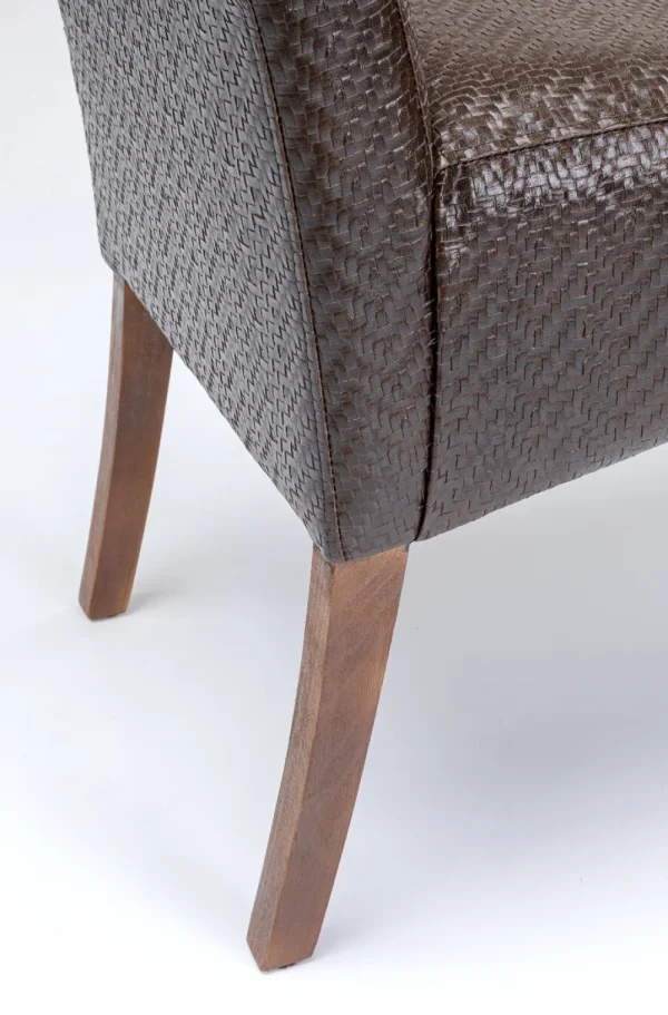 KARE Design Bankje Motley Zigzag Brown