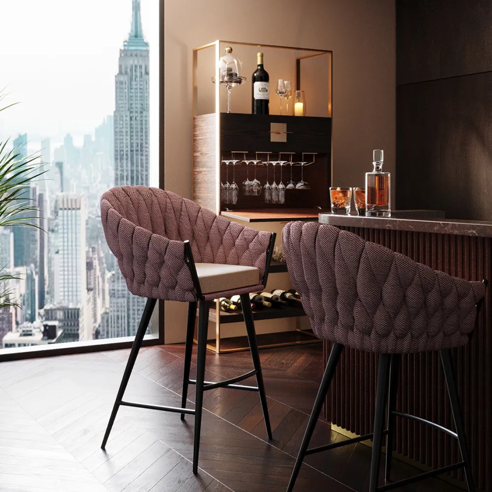 barkruk_knot_tweed_0.webp KARE Design Barkruk Knot Tweed