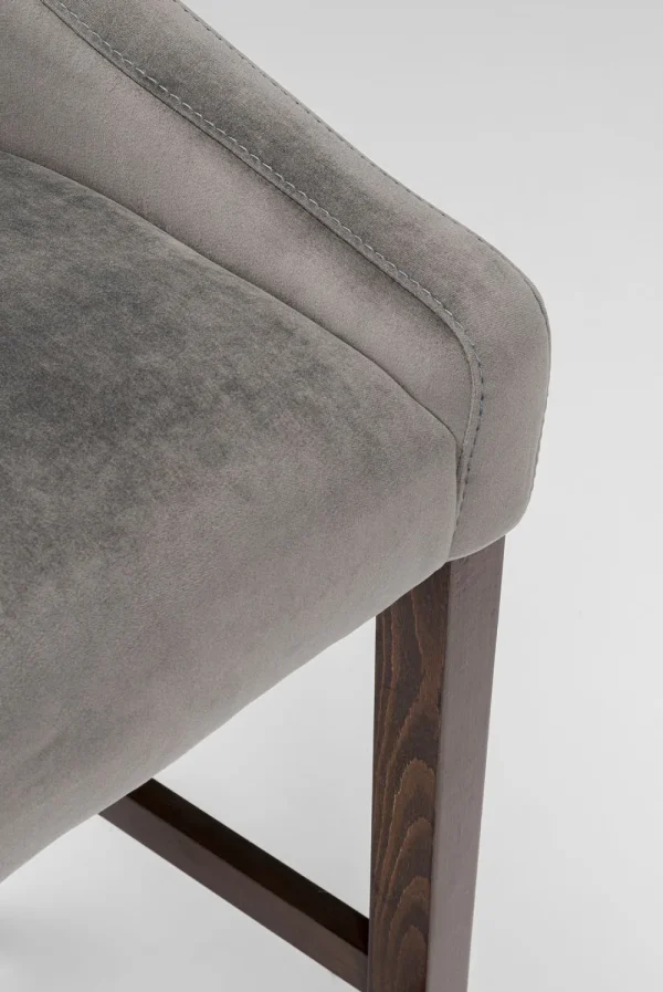 KARE Design Barkruk Mode Fluweel Grijs