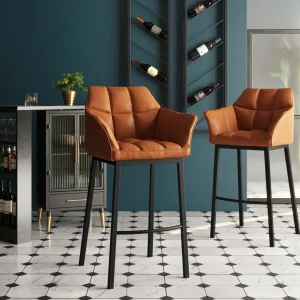 KARE Design Barkruk Thinktank Vier Poten Bruin