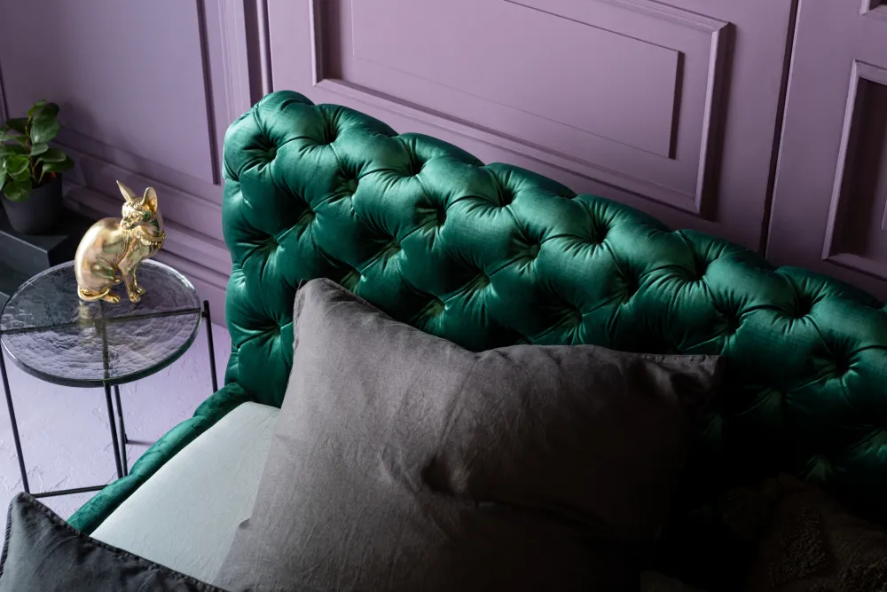 bed_desire_fluweel_groen_xcm_3-1.webp KARE Design Bed Desire Fluweel Groen 160x200cm