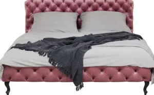 KARE Design Bed Desire Fluweel Roze 160x200cm