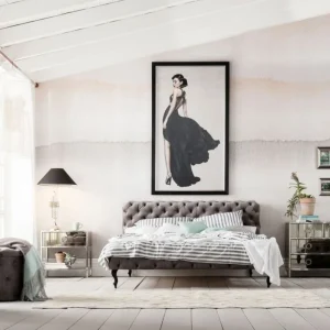 KARE Design Bed Desire Fluweel Zilvergrijs 180x200cm