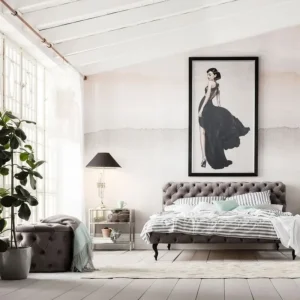 KARE Design Bed Desire Fluweel Zilvergrijs 160x200cm