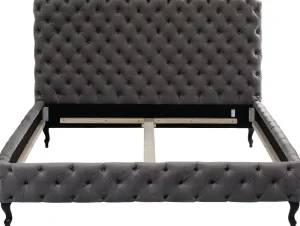 KARE Design Bed Desire Hoog Zilvergrijs 180x200cm