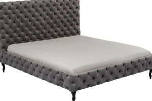 KARE Design Bed Desire Hoog Zilvergrijs 180x200cm