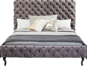 KARE Design Bed Desire Hoog Zilvergrijs 180x200cm