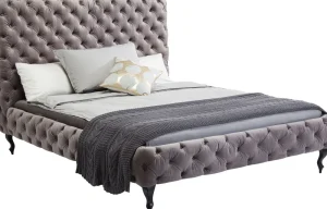 KARE Design Bed Desire Hoog Zilvergrijs 180x200cm