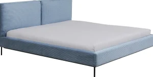 KARE Design Bed East Side Cord Blue 180x200cm