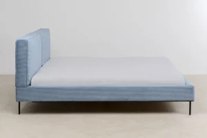 KARE Design Bed East Side Cord Blue 160x200cm