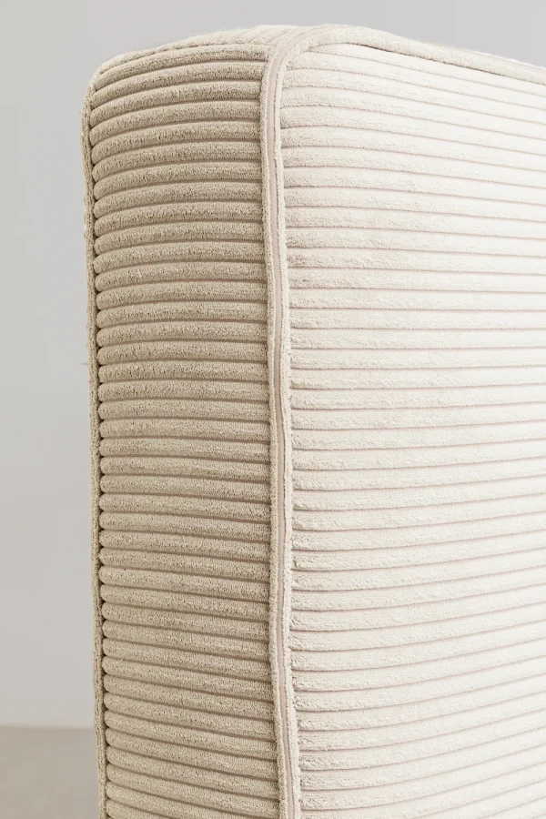 KARE Design Bed East Side Cord Creme 180x200cm