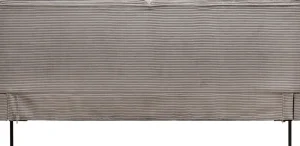 KARE Design Bed East Side Cord Grey 180x200cm