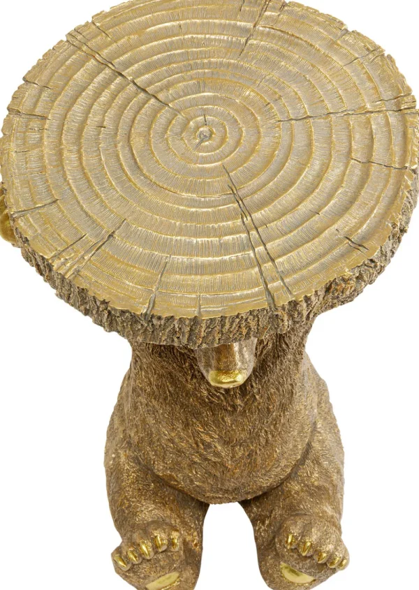 KARE Design Bijzettafel Animal Beer Goud 35x34cm