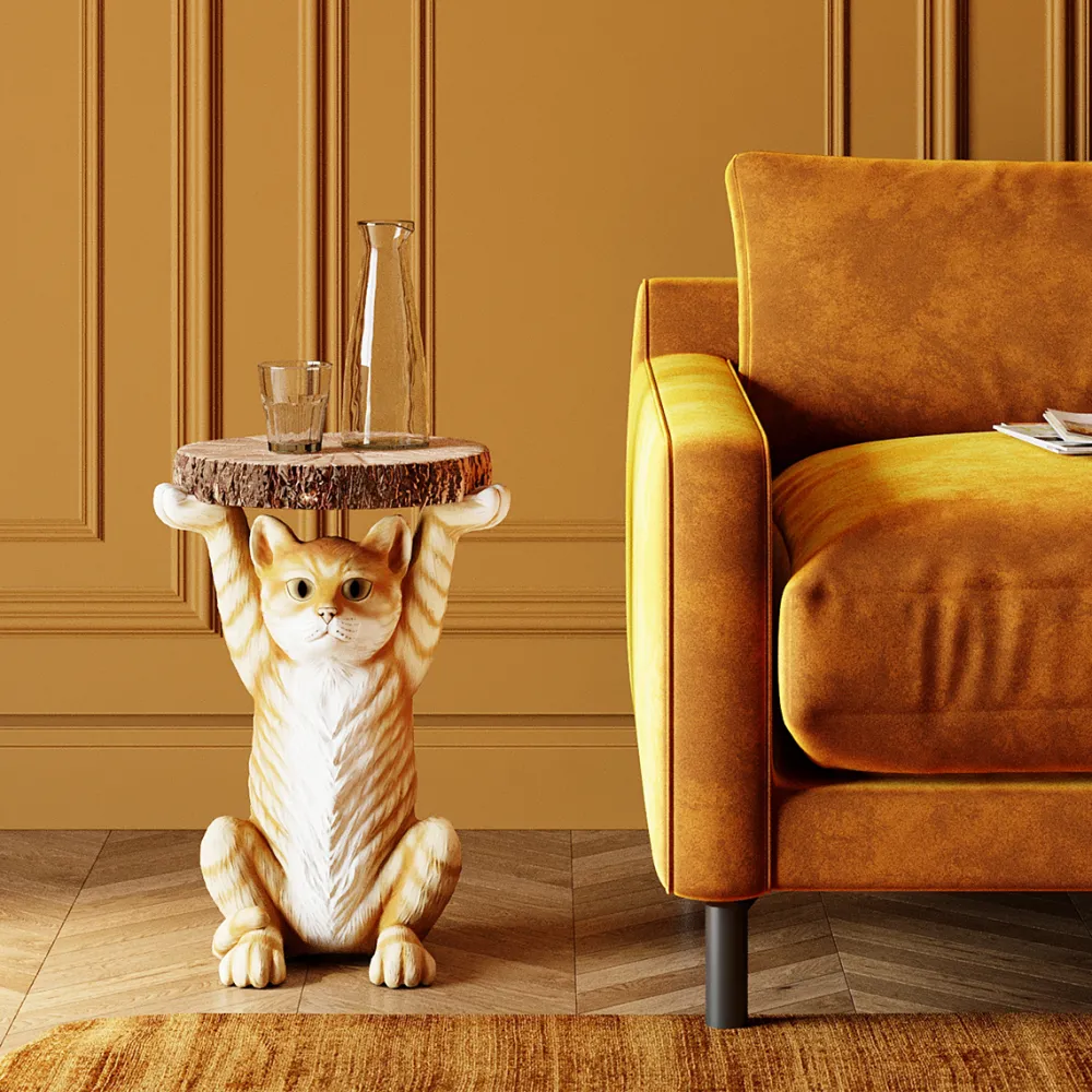 bijzettafel_animal_ms_cat_cm_0.webp KARE Design Bijzettafel Animal Ms Cat Ø33cm