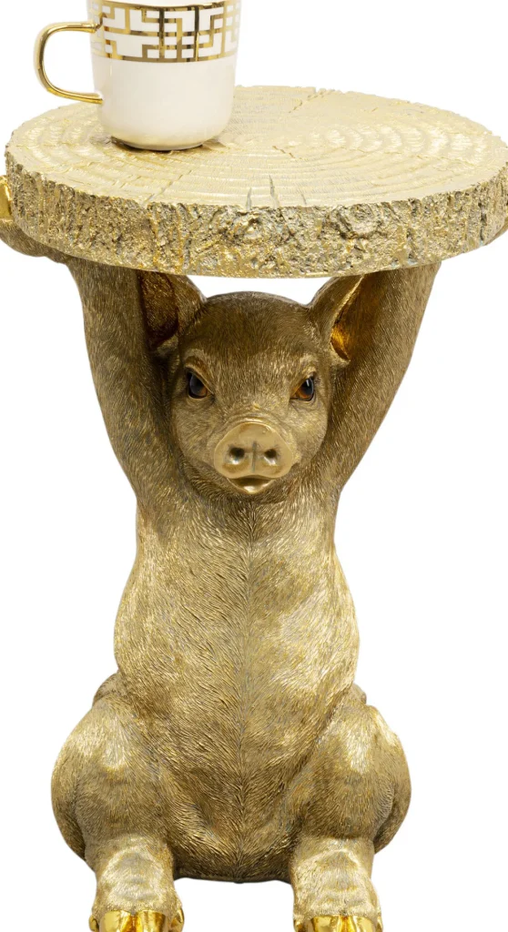 KARE Design Bijzettafel Animal Pig 34cm