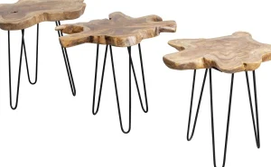 KARE Design Bijzettafel Aspen Natuur 50x50cm