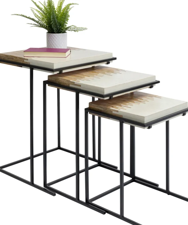 KARE Design Bijzettafel Bora Bora (3/set)