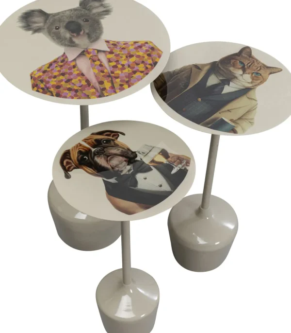 KARE Design Bijzettafel Business Animal (3/set)