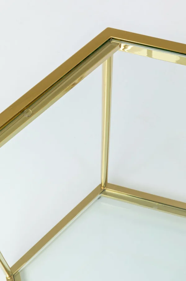 KARE Design Bijzettafel Comb Goud 55cm