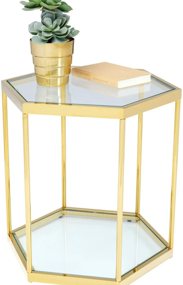 KARE Design Bijzettafel Comb Goud 55cm
