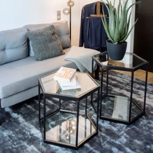 KARE Design Bijzettafel Comb Zwart 55cm