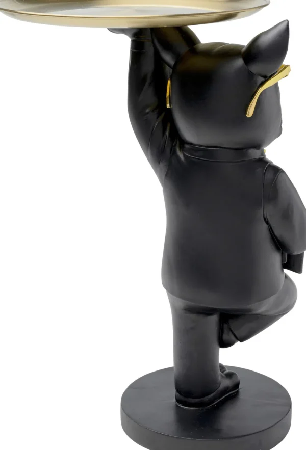 KARE Design Bijzettafel Cool Bulldog Dienblad Black 34x55cm